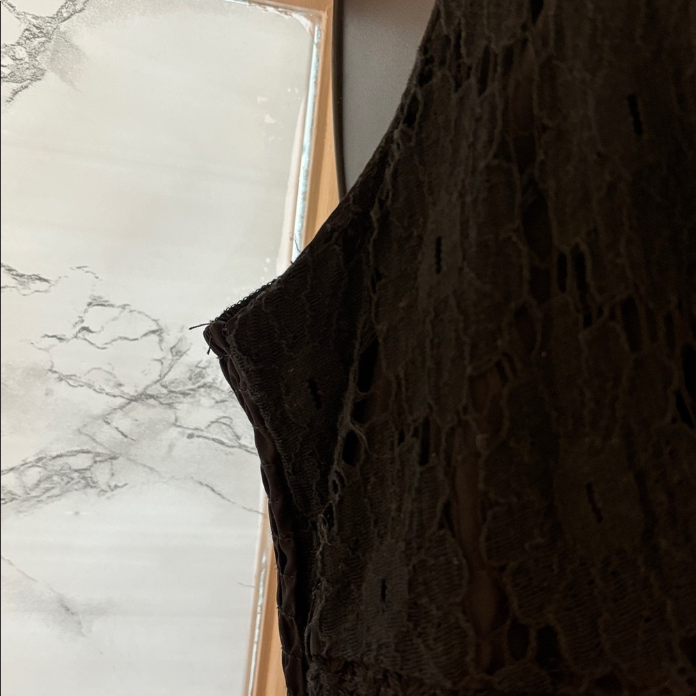 Romper With Lace Colored Black Gently Worn Light weight NWOTS Summer Spring - Picture 3 of 6